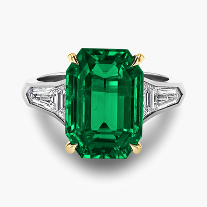 Masterpiece 5.55ct Muzo Emerald and Diamond Solitaire Ring