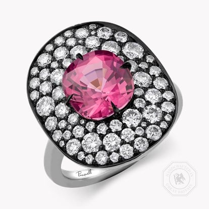 Snowstorm 3.70ct Spinel and Diamond Cocktail Ring in 18ct White Gold