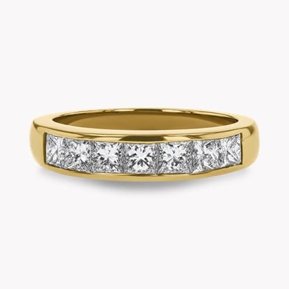 Princess Cut 1.00ct Diamond Half Eternity Ring