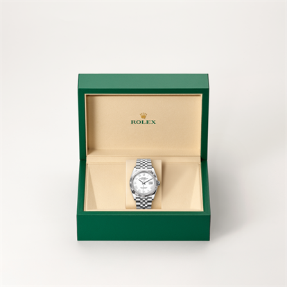 Datejust 36, Oyster, 36 mm, Oystersteel and white gold watch inside presentation box