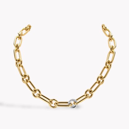 Havana 0.78ct Diamond Necklace in 18ct Yellow & White Gold
