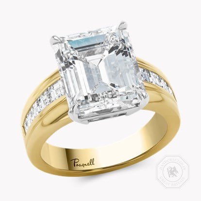 Masterpiece Manhattan 7.04ct Diamond Ring in 18ct Yellow Gold & Platinum