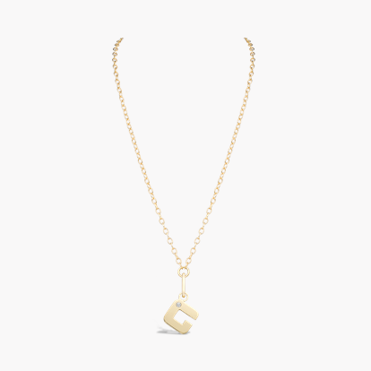 Letter G Diamond Pendant Charm