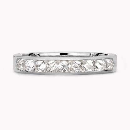 RockChic 0.77ct Inverted Princess Cut Diamond Half Eternity Ring
