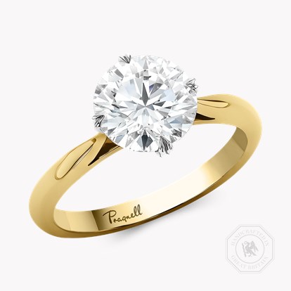 Windsor 2.27ct Brilliant Cut Diamond Ring in 18ct Yellow Gold and Platinum