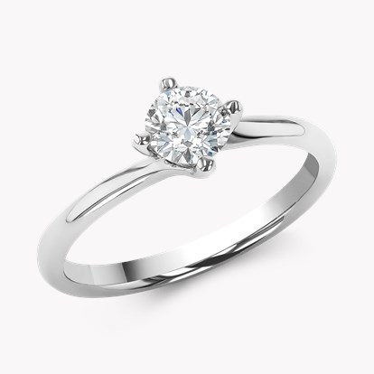 Union 0.50ct Diamond Solitaire Ring in Platinum
