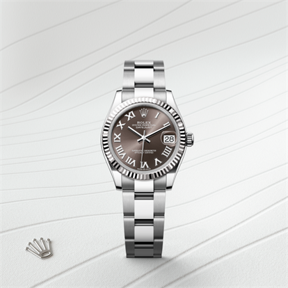Datejust 31, Oyster, 31 mm, Oystersteel and white gold watch