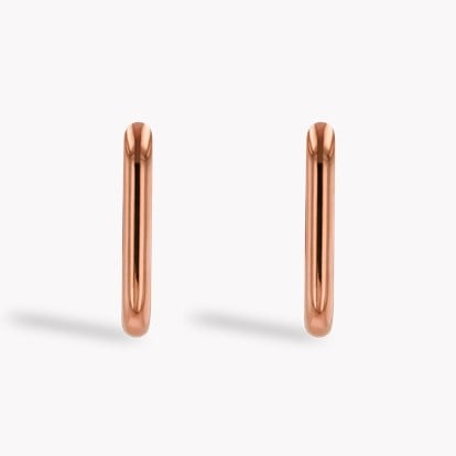 Havana Gold Oval Hoop Earrings