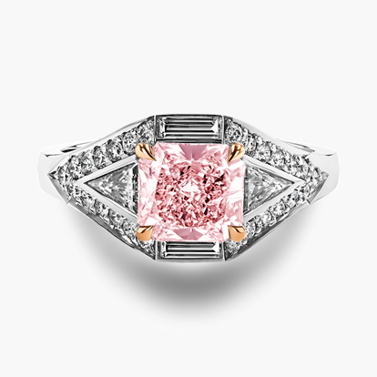 Masterpiece Astoria 1.28ct Fancy Orangy-Pink Diamond Ring