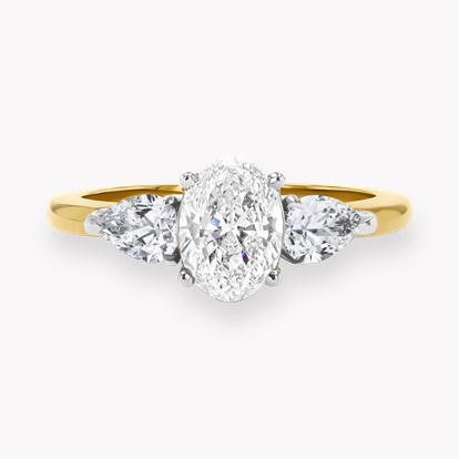 Oval Cut Diamond Three Stone Ring