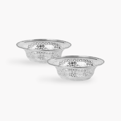 George V Silver Circular Dishes