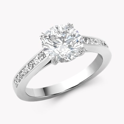 Gatsby 2.01ct Diamond Solitaire Ring in Platinum