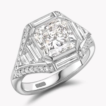 Masterpiece Astoria 3.01ct Radiant Cut Diamond Ring in Platinum