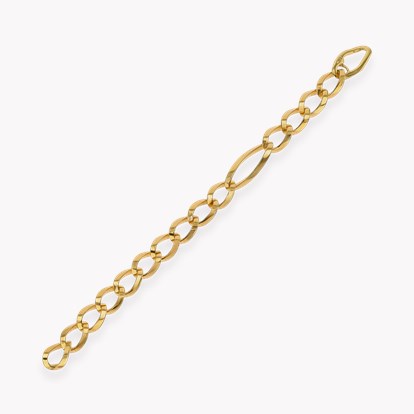 Open Link Gold Chain Bracelet