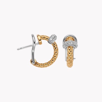 Fope Prima Flex’It 0.18ct Diamond Hoop Earrings