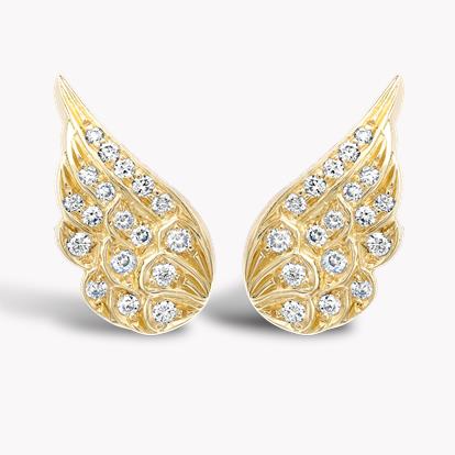 Tiara Small Diamond Earrings 0.20ct in 18ct Yellow Gold