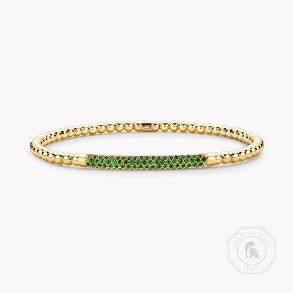 Bohemia 0.512ct Expandable Green Tsavorite Garnet Bangle