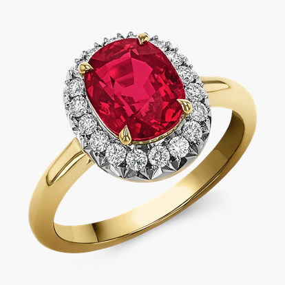 Masterpiece Burmese Ruby Ring - 2.2mm Width 2.754ct in 18ct Yellow Gold