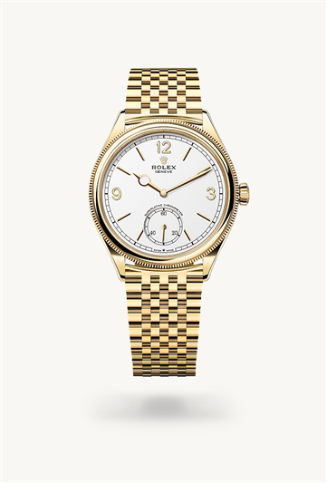 Rolex 1908 39 mm, 18 ct yellow gold, polished finish