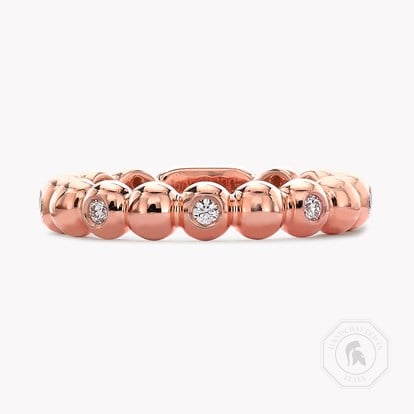 Bohemia 0.13ct Diamond Ring in 18ct Rose Gold