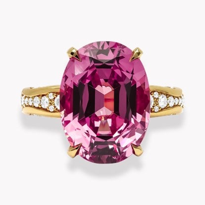 Masterpiece 10.52ct Kitulo Garnet and Diamond Ring