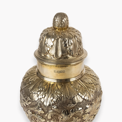 George V Silver-gilt Ginger Jar