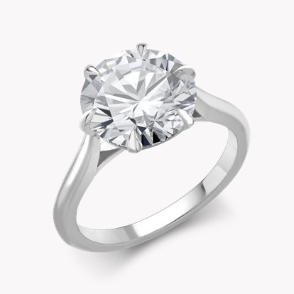 4.08CT Diamond Solitaire Ring 4.08CT in Platinum