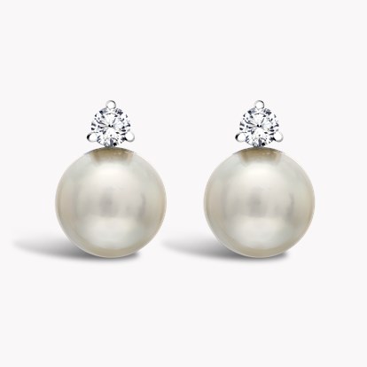 Akoya Pearl Earrings in 18ct White Gold