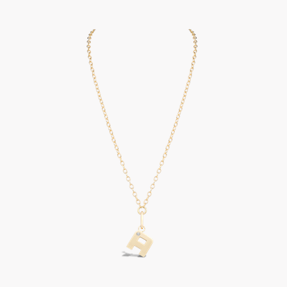 Letter A Diamond Pendant Charm