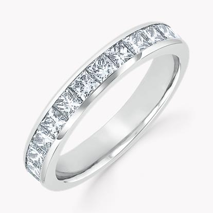 Princess Cut Diamond Eternity Ring 2.33ct in Platinum
