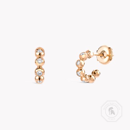Bohemia Diamond Hoop Earrings 0.21ct in 18ct Rose Gold