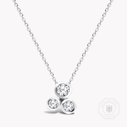 Bubbles Diamond Pendant Necklace