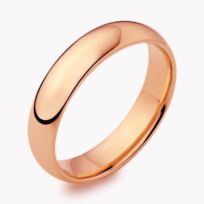 5mm Light Court Wedding Ring in 18CT Rose Gold