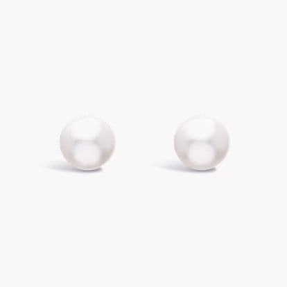 Akoya Pearl Stud Earrings in 18ct White Gold