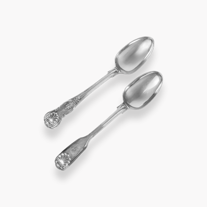 Silver Sixty-Seven Piece Queens Pattern Cutlery Set