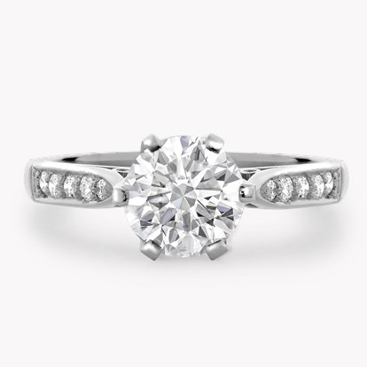 Antique Inspired 1.19ct Diamond Solitaire Ring