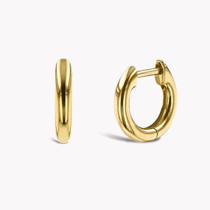 Small Hoop Earrings 11mm in 18ct Yellow Gold