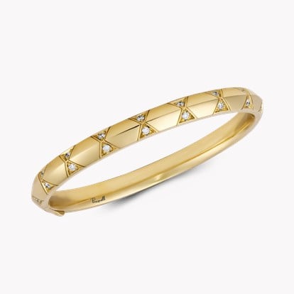 Origins Medium Diamond Set Bangle