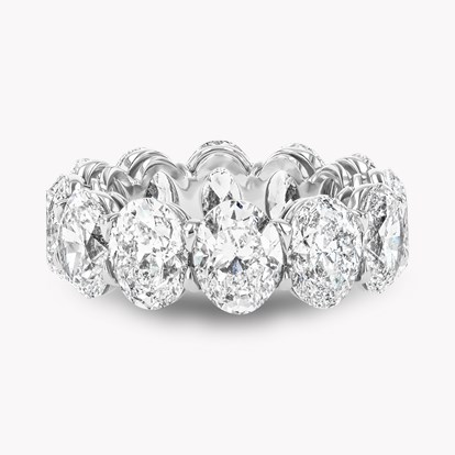 Oval Cut 12.06ct Diamond Full Eternity Ring