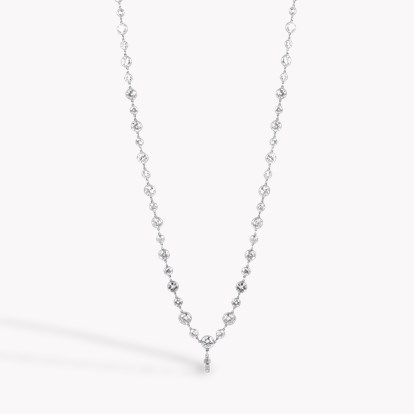 Edwardian Old European Cut 26.50ct Diamond Necklace