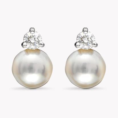Akoya Pearl Earrings in 18CT White Gold 8.5 - 9mm