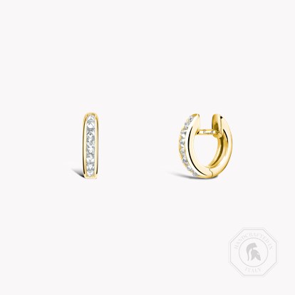 RockChic Diamond Hoop Earrings
