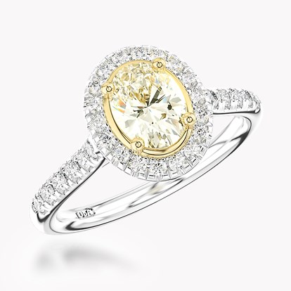 0.52ct Diamond Cluster Ring Platinum Celestial Setting