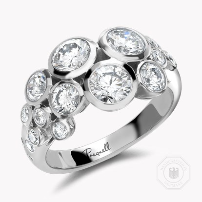 Bubbles Diamond Dress Ring 2.25ct in 18ct White Gold