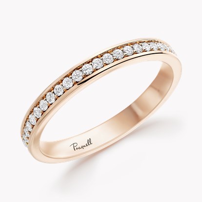 Brilliant Cut Diamond Eternity Ring 0.48ct in 18ct Rose Gold