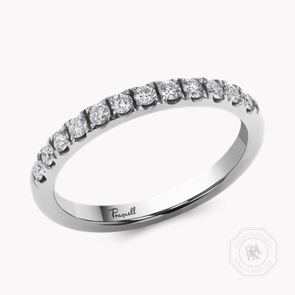 Brilliant Cut Diamond Half Eternity Ring