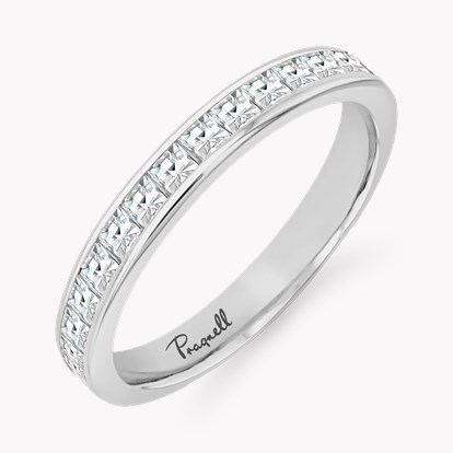 French Cut Diamond Eternity Ring 1.70ct in Platinum