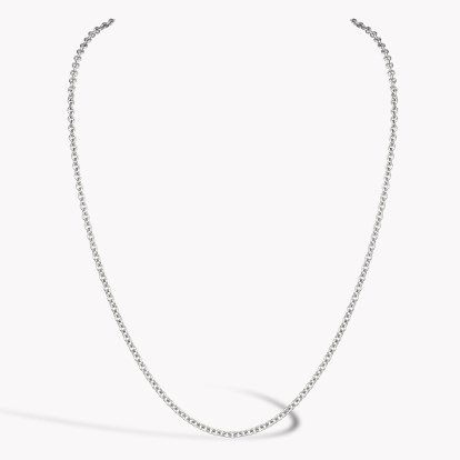 Rolo Chain 45cm in 18ct White Gold