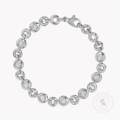 RockChain Diamond Bracelet 2.71cts in 18ct White Gold 
