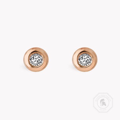 RockChain Diamond Earrings 0.60cts in 18ct Rose Gold
